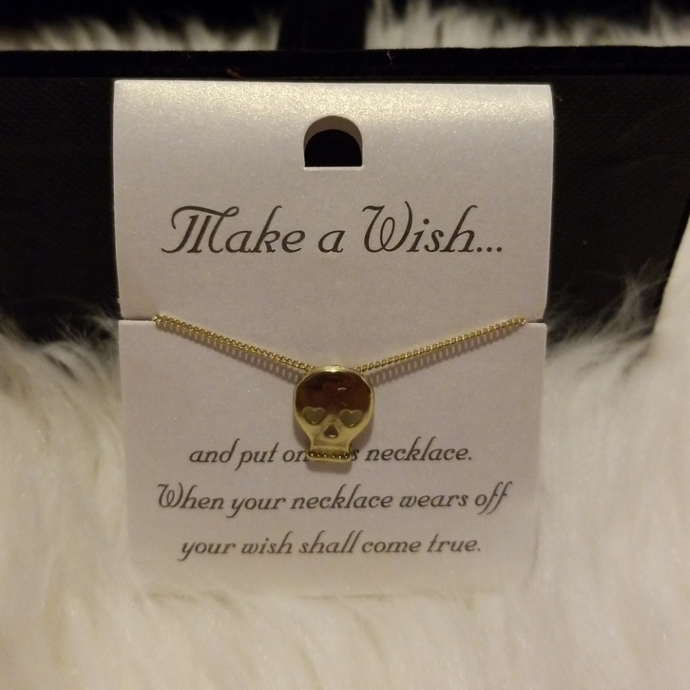 Make a Wish Gold Plated Necklace with pendant